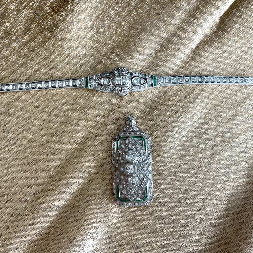 Antique bracelet and pin set!